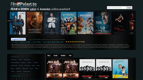 Filmpalast streaming platform interface